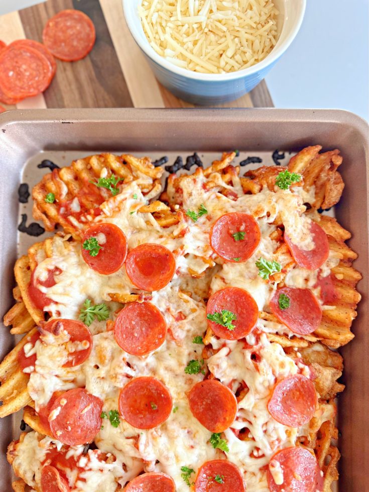 Waffle Fries Pizza