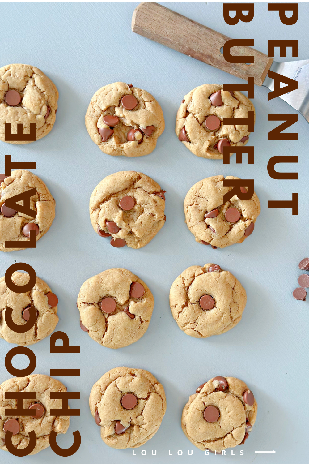 Peanut Butter Chocolate Chip Cookie #cookie #peanutbutter #chocolatechip #easyrecipe #afterschoolsnack
