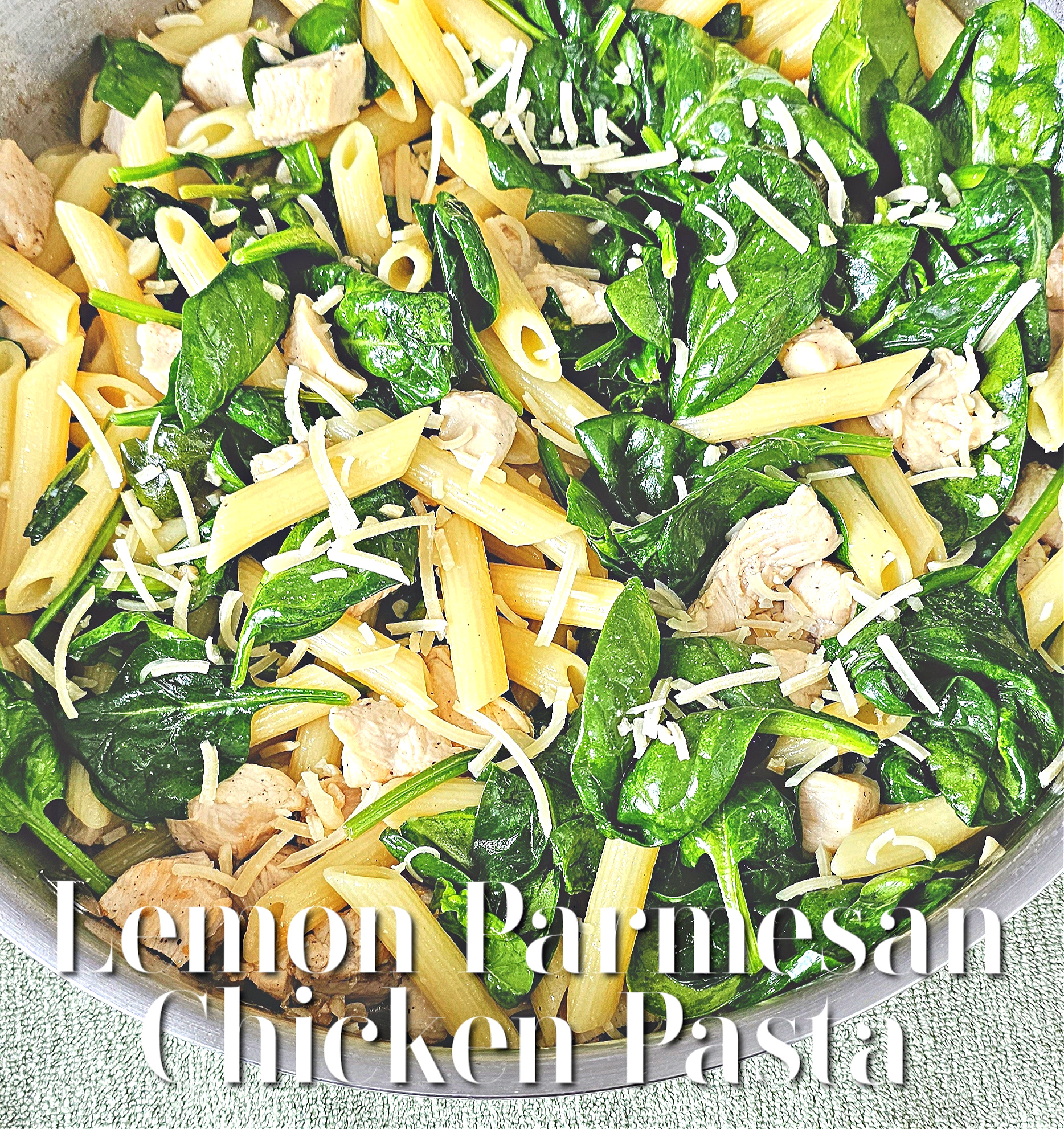 Lemon Parmesan Chicken Pasta #pasta #chicken #dinner #easyrecipes