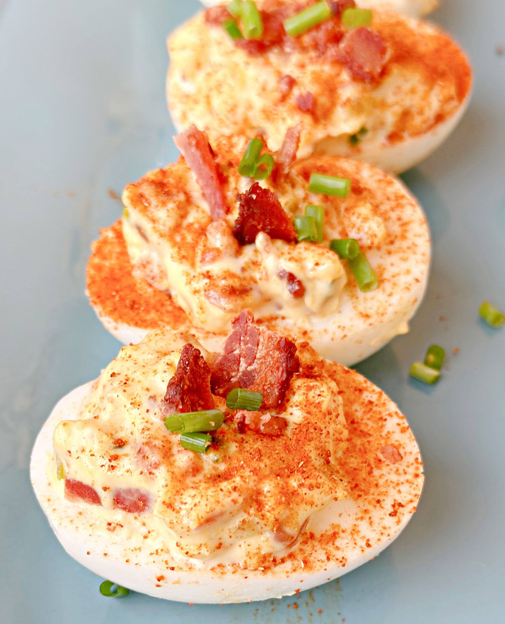 Deviled Bacon Eggs