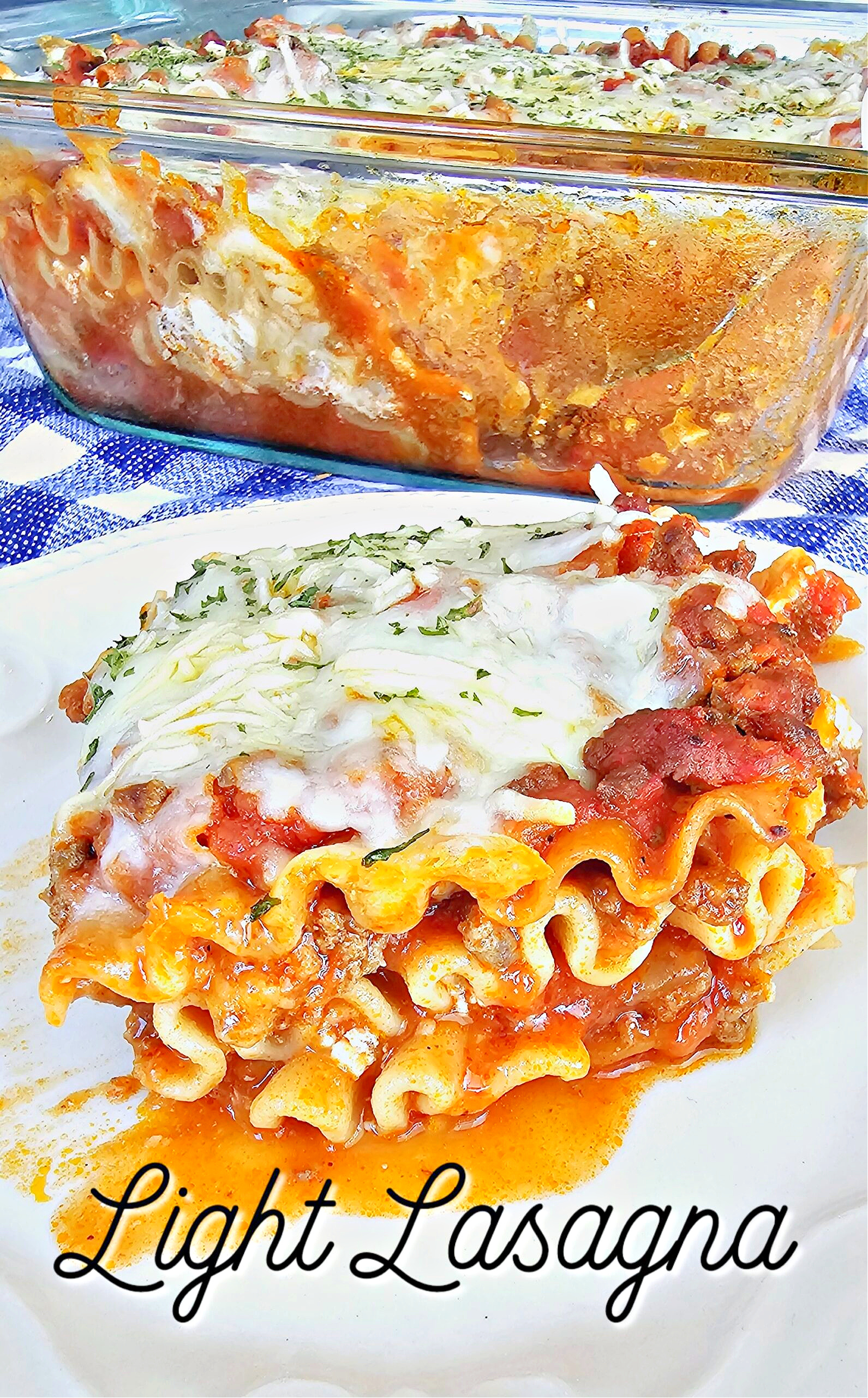 Light Lasagna #lasagna #healthy #onepanmeal #dinner #easyrecipe #casserole