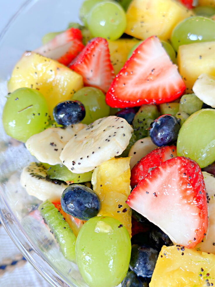Fruit Salad with Honey Lime Sauce