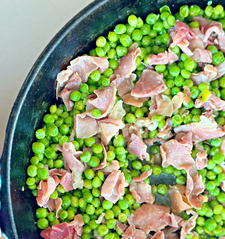 Peas with Prosciutto