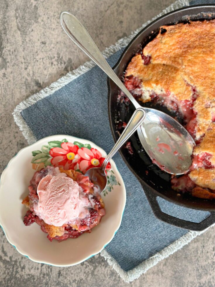 Skillet Berry Cobbler