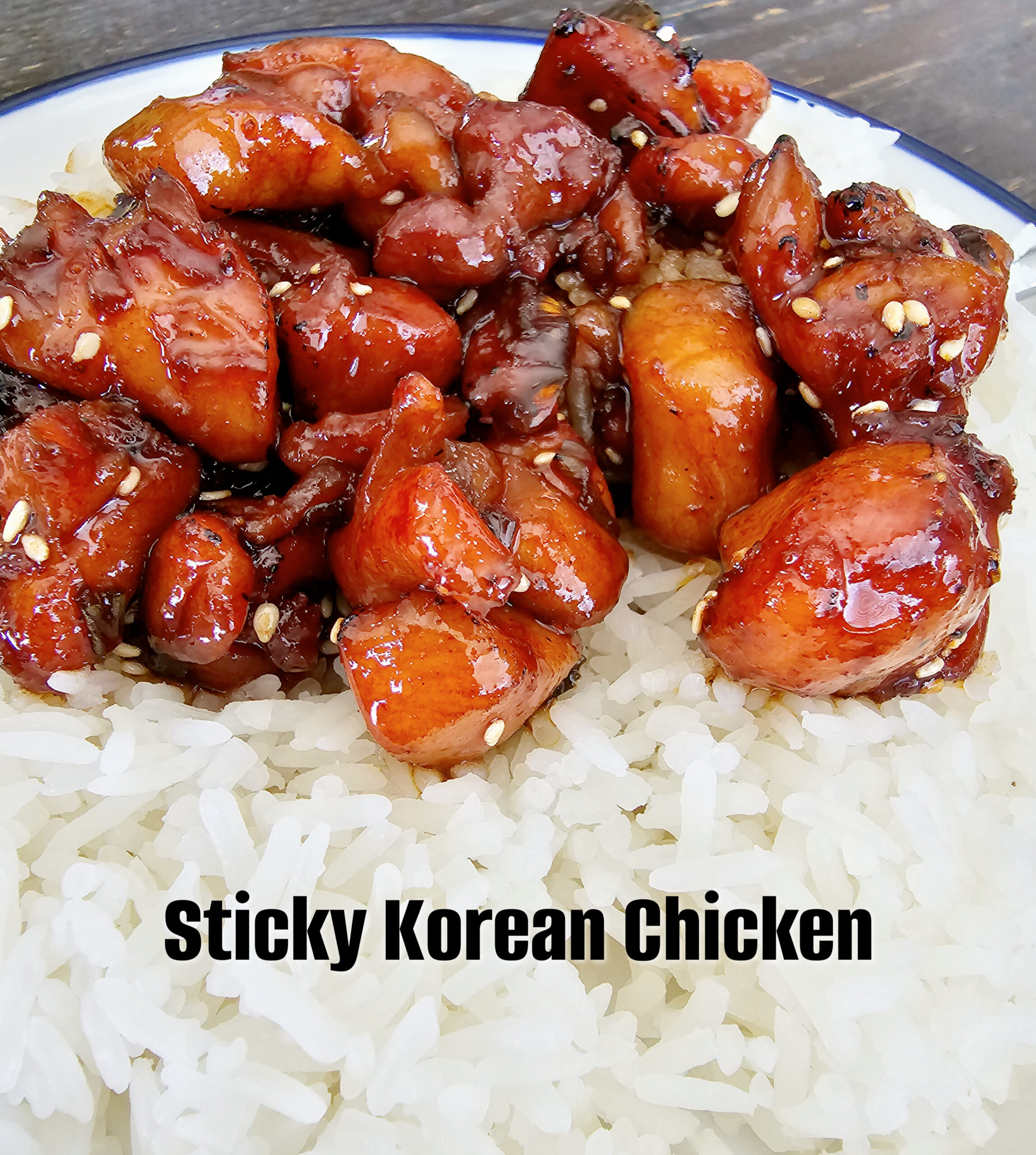 Sticky Korean Chicken #chicken #korean #easyrecipe #dinner #yum