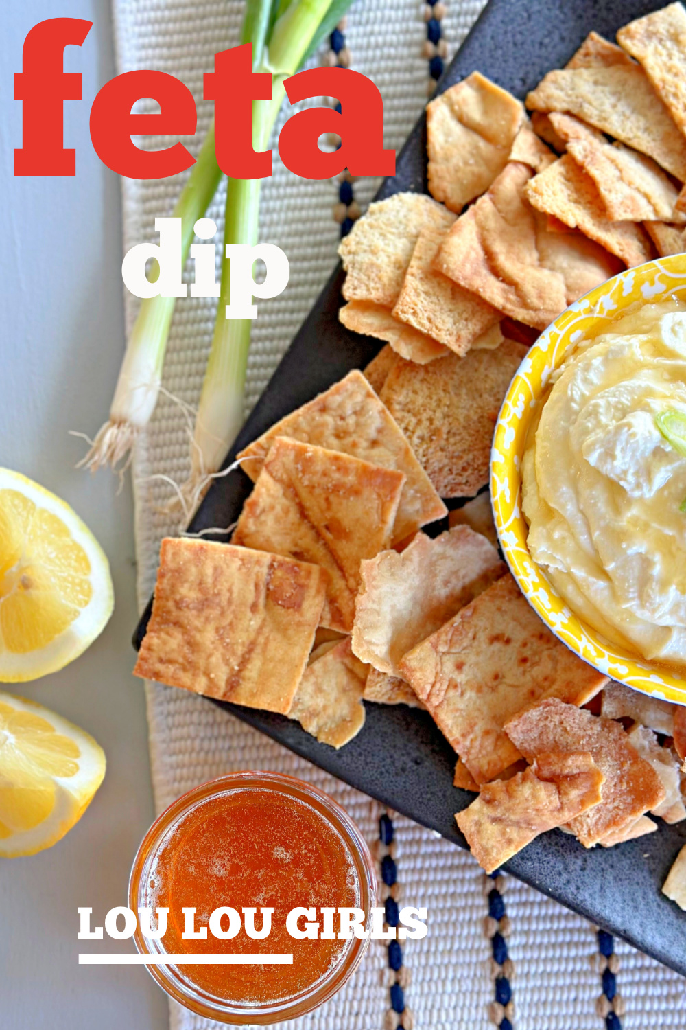 Creamy Feta Dip #feta #diprecipe #appetizer #easyrecipe #bbqrecipe