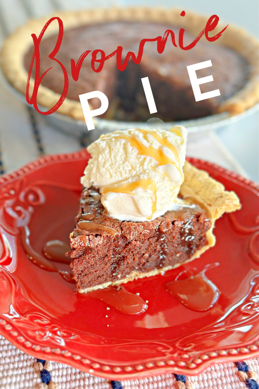 Brownie Pie #brownie #pierecipe #chocolate #dessert #yum #moist #easydessertrecipe