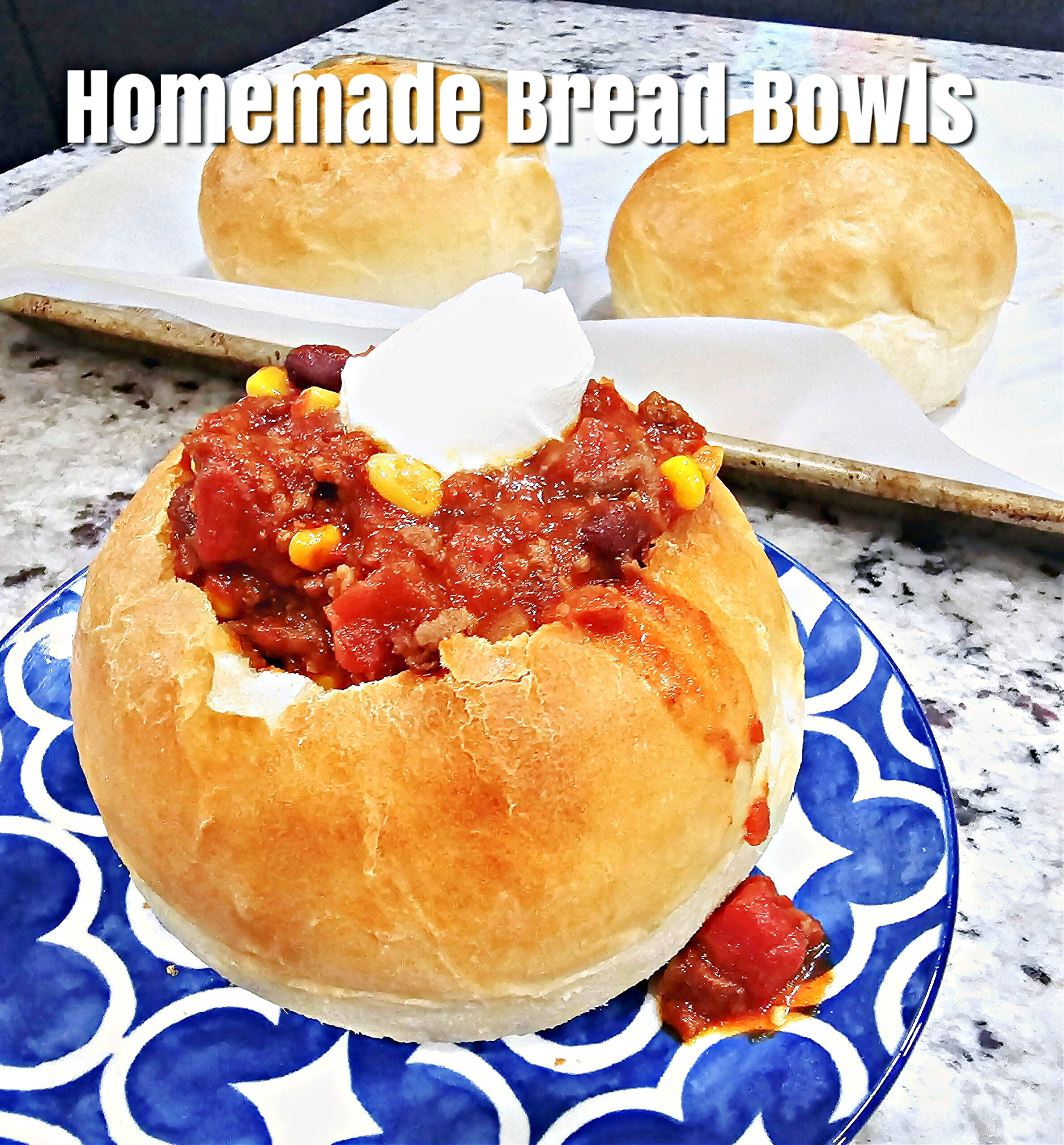 Homemade Bread Bowls #breadbowls #homemade #baking #bread #soupseason #sidedish #easyrecipe