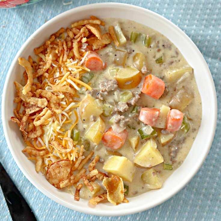 Creamy Hamburger Soup