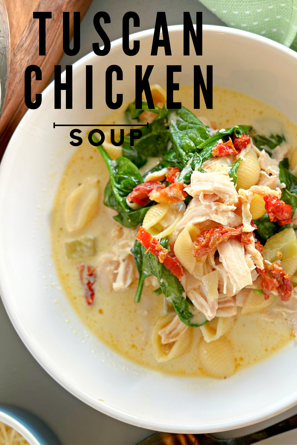 Tuscan Chicken Soup #tuscan #chicken #soup #onepanmeal #winterrecipe #yum #food