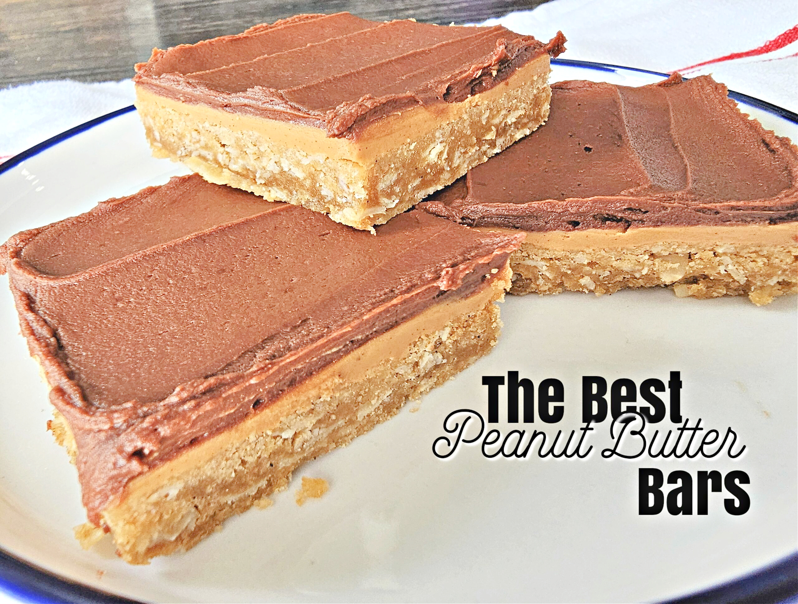 The Best Peanut Butter Bars #peanutbutter #cookiebars #cookies #dessert #afterschoolsnack