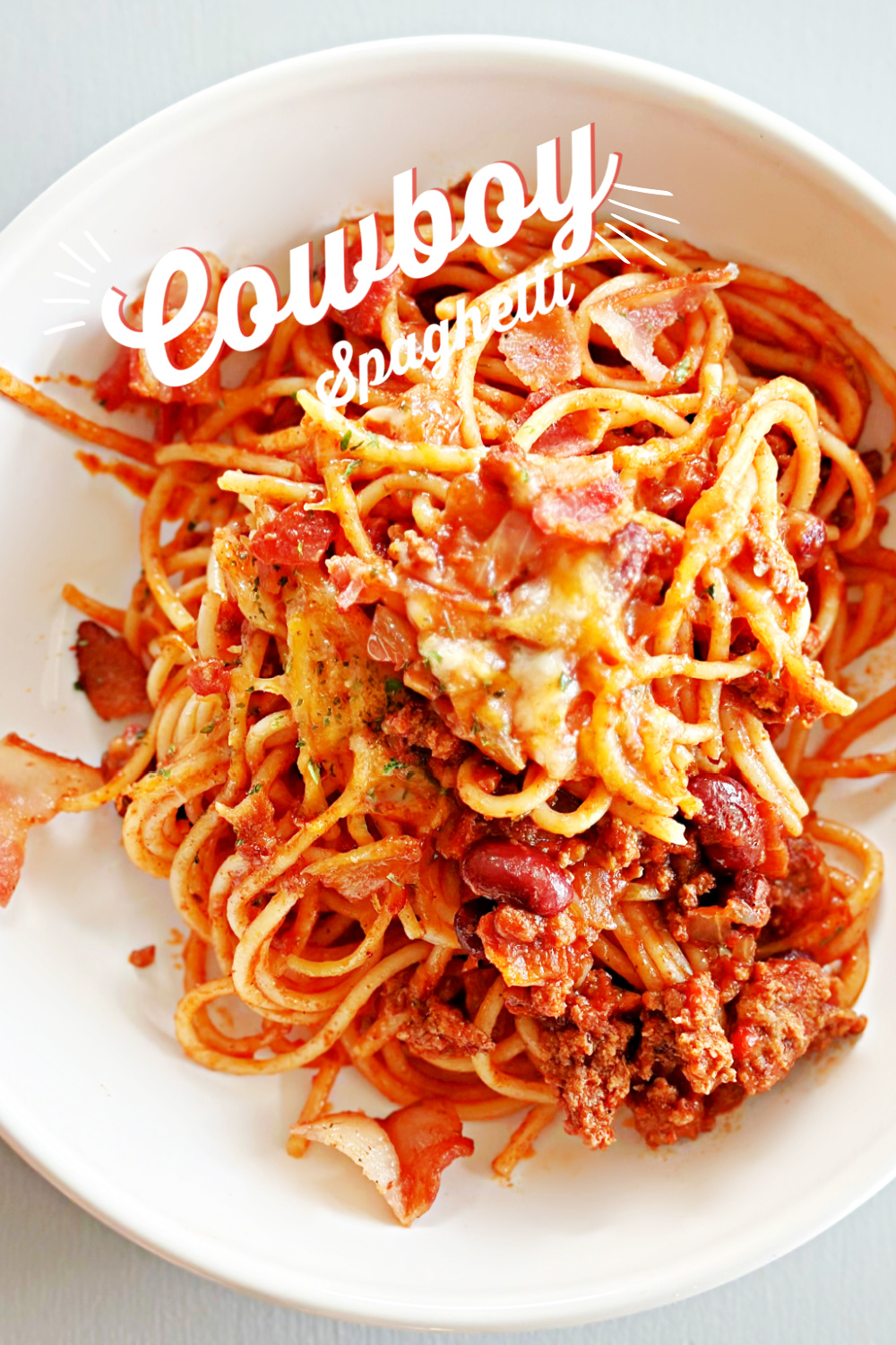 Cowboy Spaghetti #spaghetti #pasta #skilletdinner #easyrecipes #dinnerrecipe #familydinner #weeknightdinner
