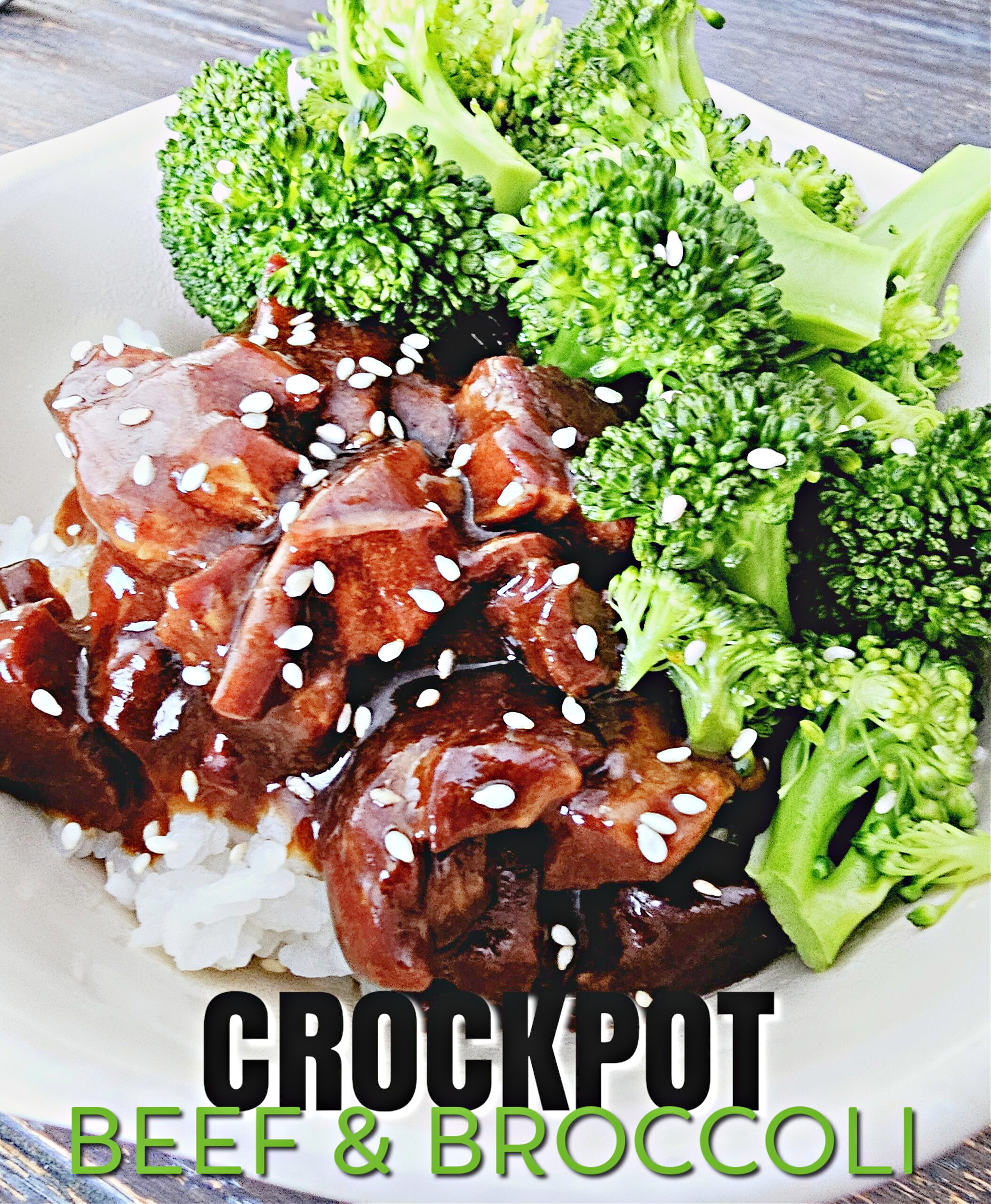 Crockpot Beef and Broccoli #crockpot #slowcooker #beef #broccoli #dinner #familydinner #weeknightdinnerideas