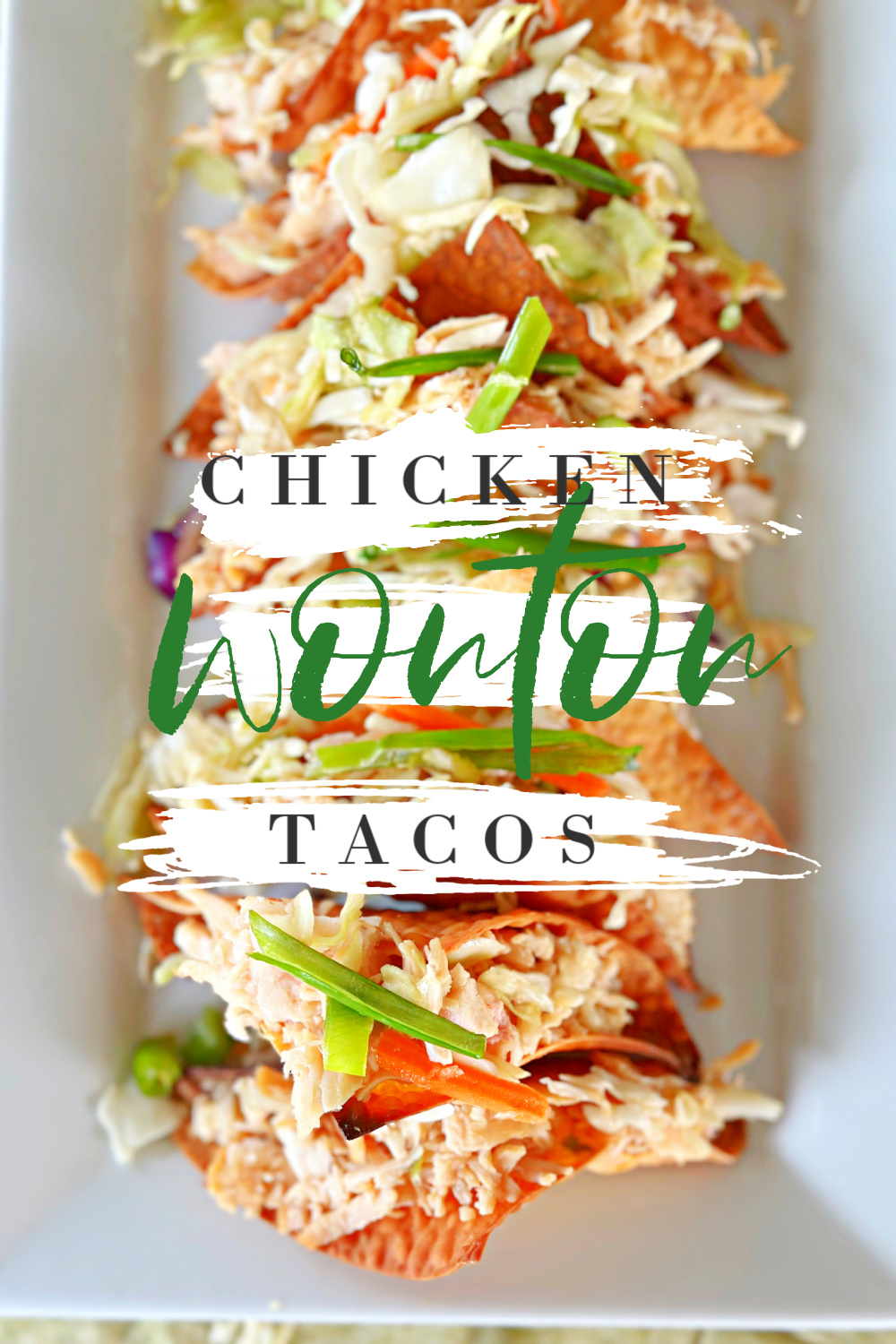 Chicken Wonton Tacos #chicken #tacos #wonton #appetizer #dinner #familydinner #weeknightdinner #partyfood
