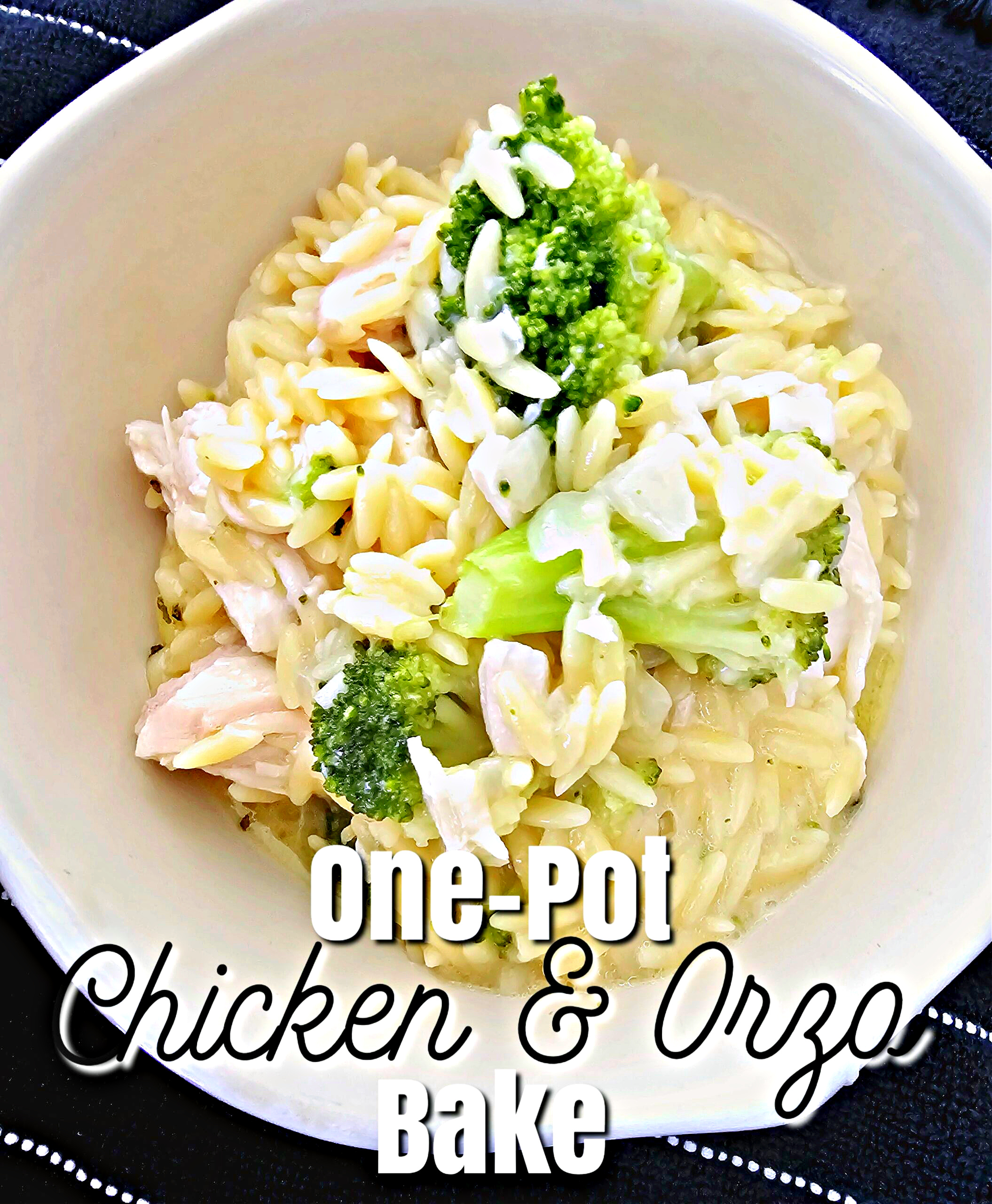 One Pot Chicken and Orzo Bake