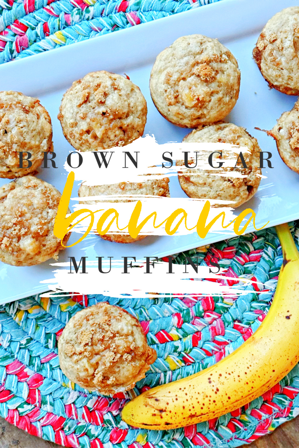 Brown Sugar Banana Muffins #brownsugar #banana #muffins #breakfast #easy #recipe