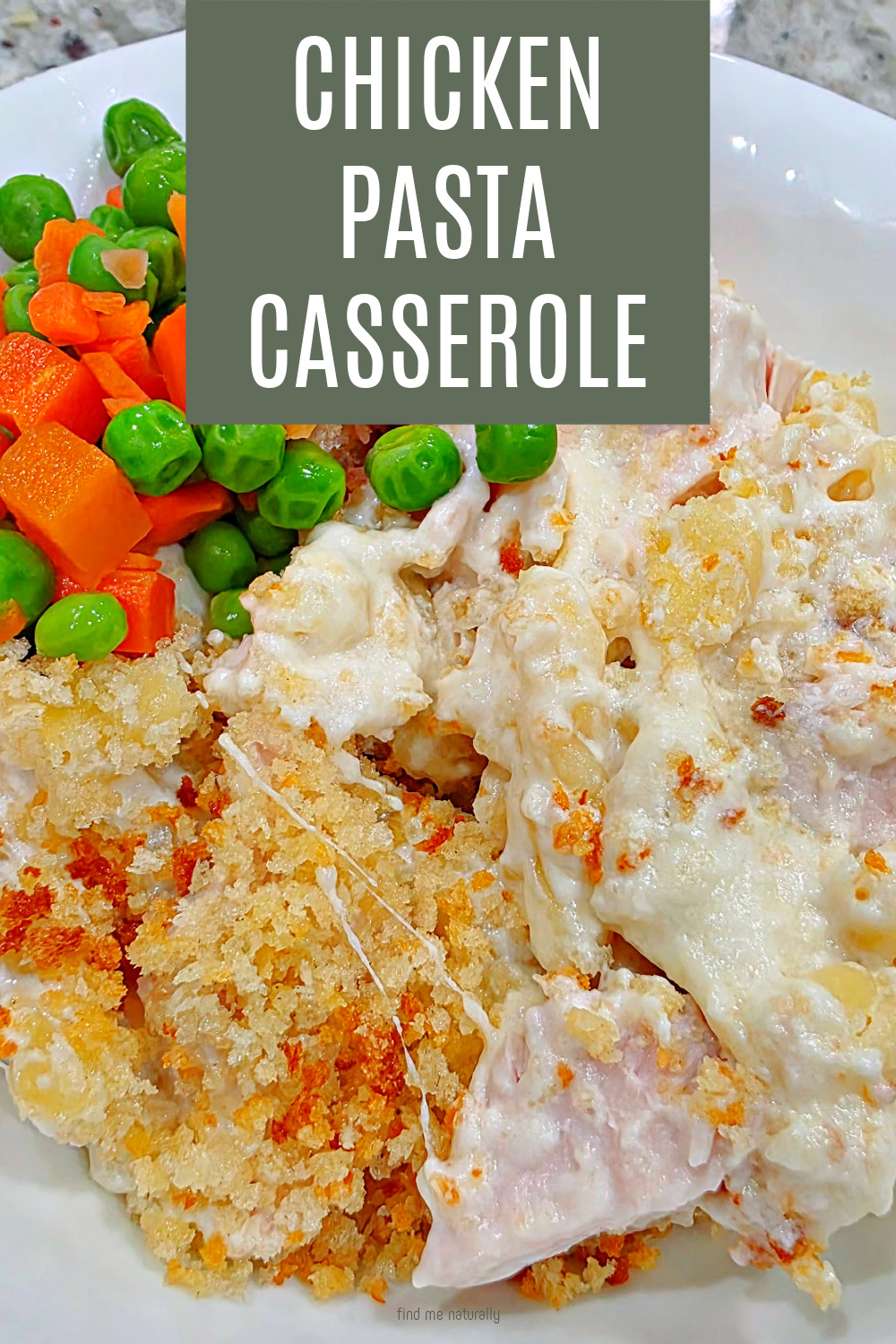 Creamy Chicken Pasta Casserole #CREAMY #CHICKEN #PASTA #CASSEROLE #RECIPE #ONEPANMEAL #MEALPREP