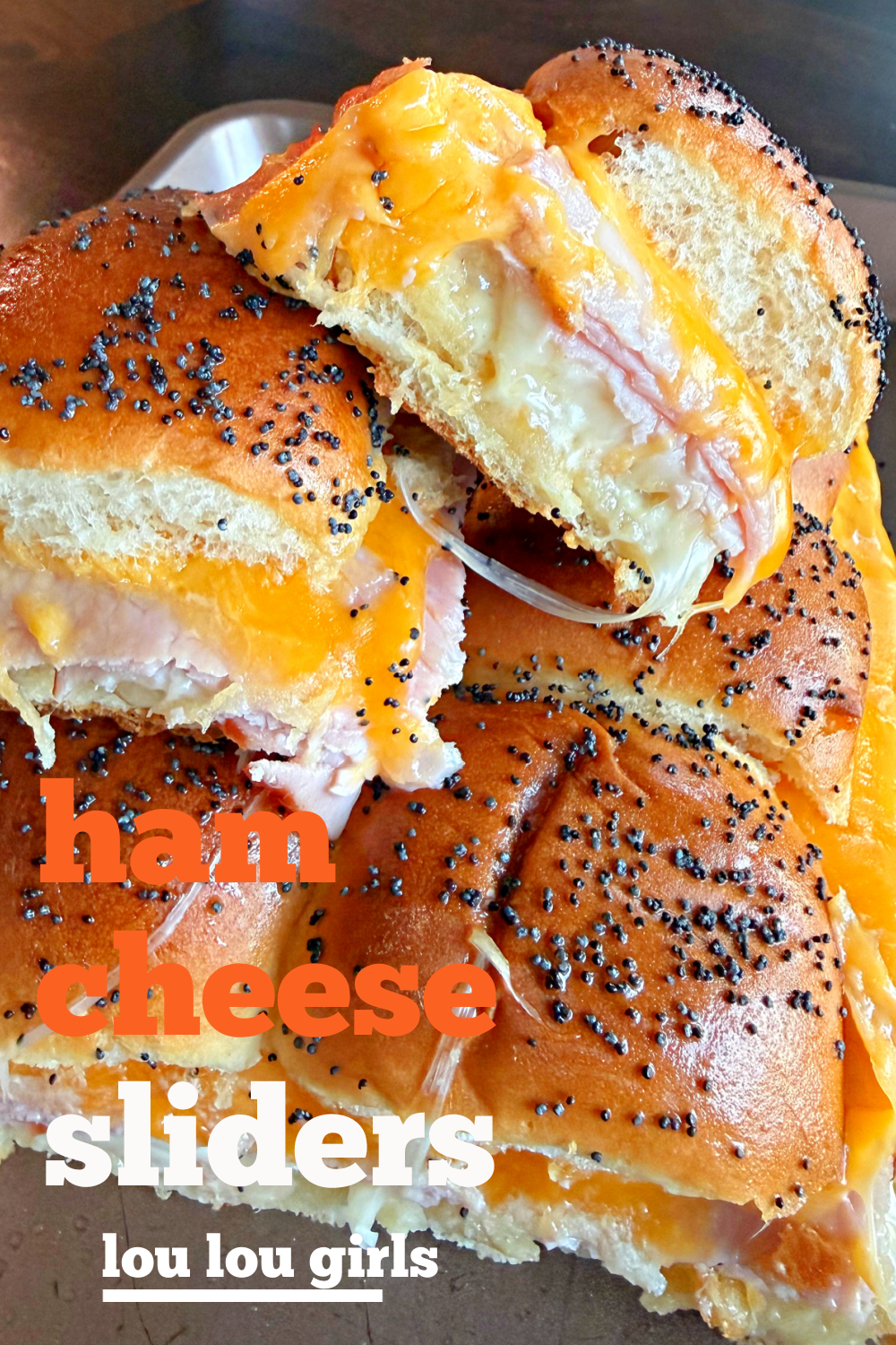 Ham and Cheese Sliders #ham #cheese #sliders #appetizer #dinner #easy #recipe