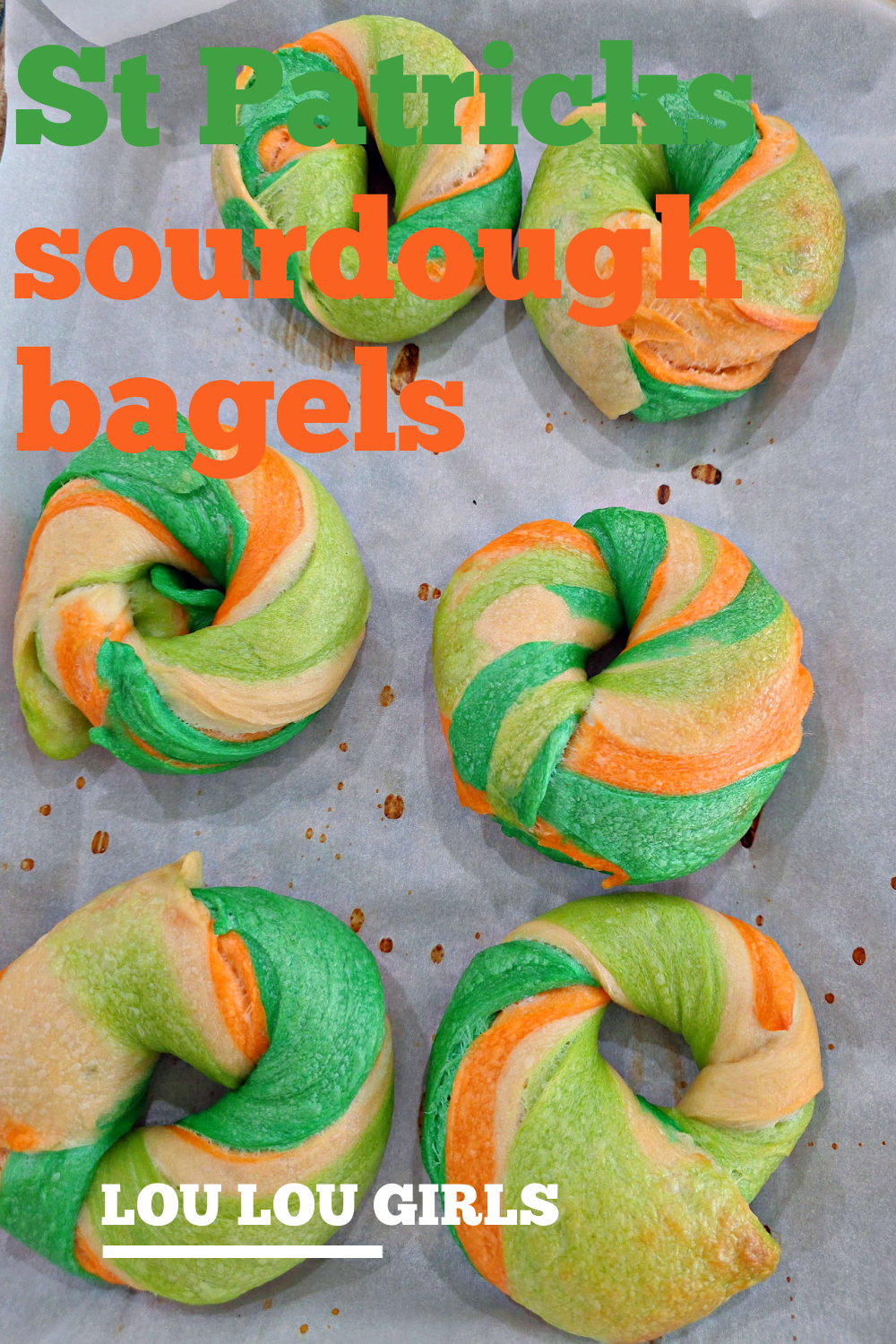 SAINT PATRICKS SOURDOUGH BAGELS #saintpatricks #sourdough #bagels #recipe #breakfast