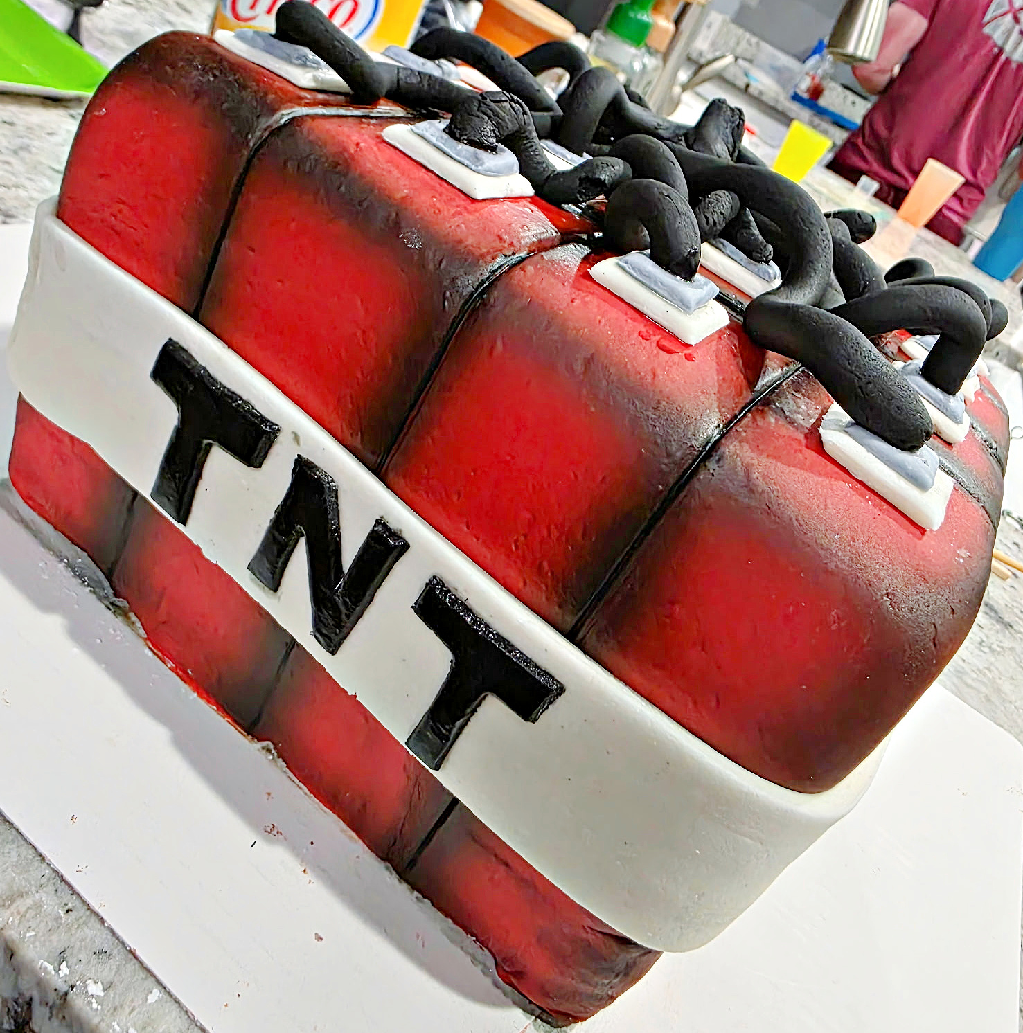 Minecraft TNT Birthday Cake #minecraft #birthday #cake #inspiration #party