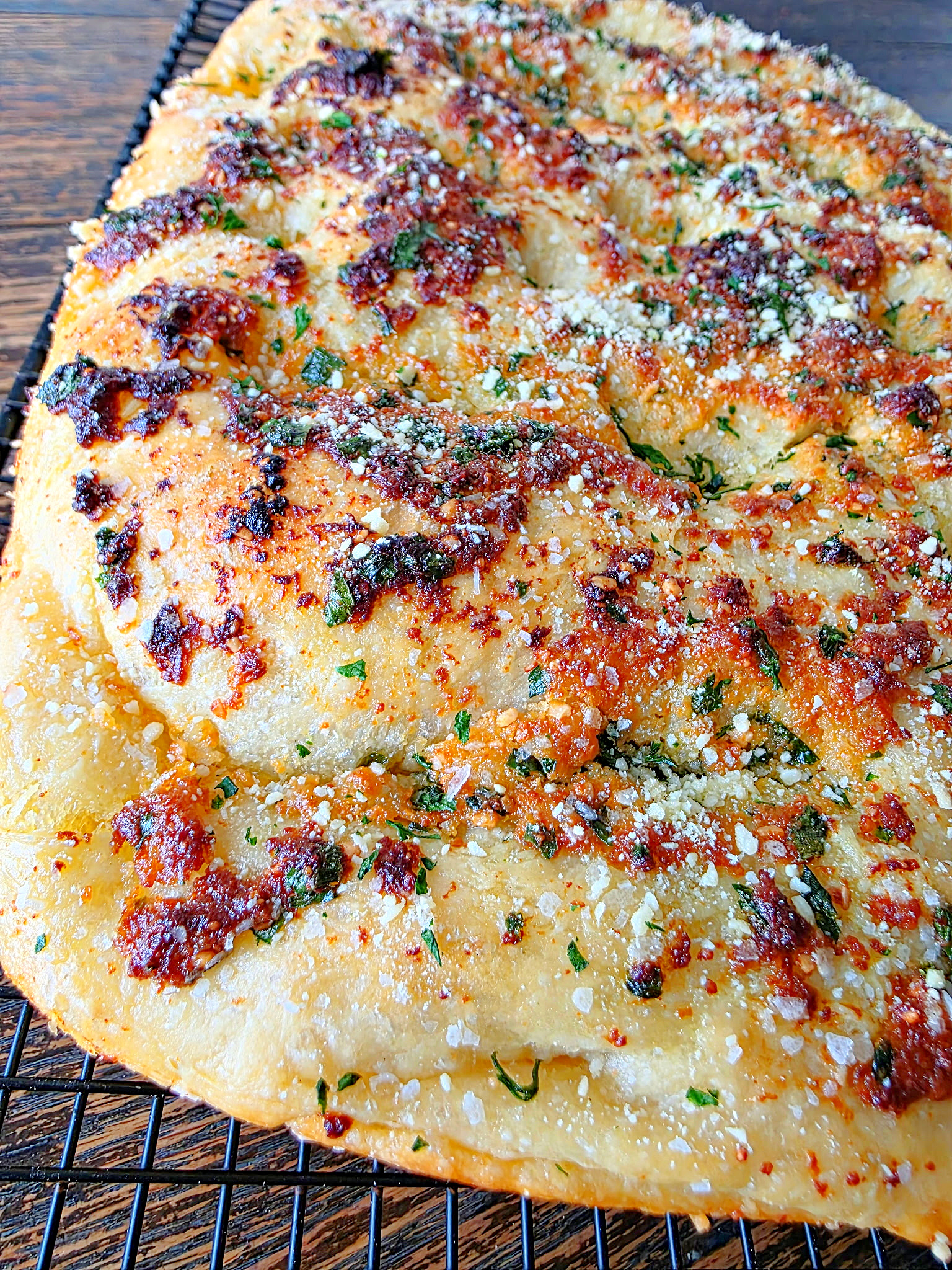 GARLIC PARMESAN FOCACCIA BREAD