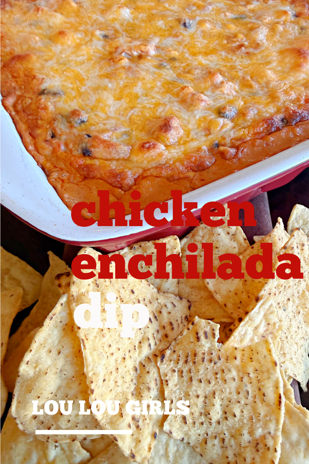 CREAMY CHICKEN ENCHILADA DIP CASSEROLE #creamy #chicken #enchilada #dip #recipe #partyfood 