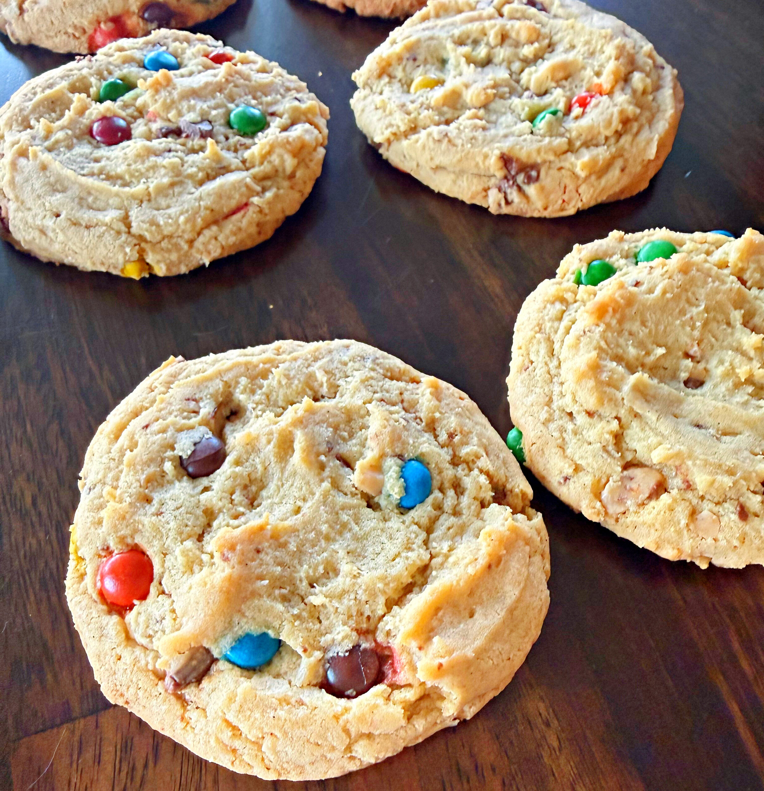 Sourdough M&M Chocolate Chip Cookies