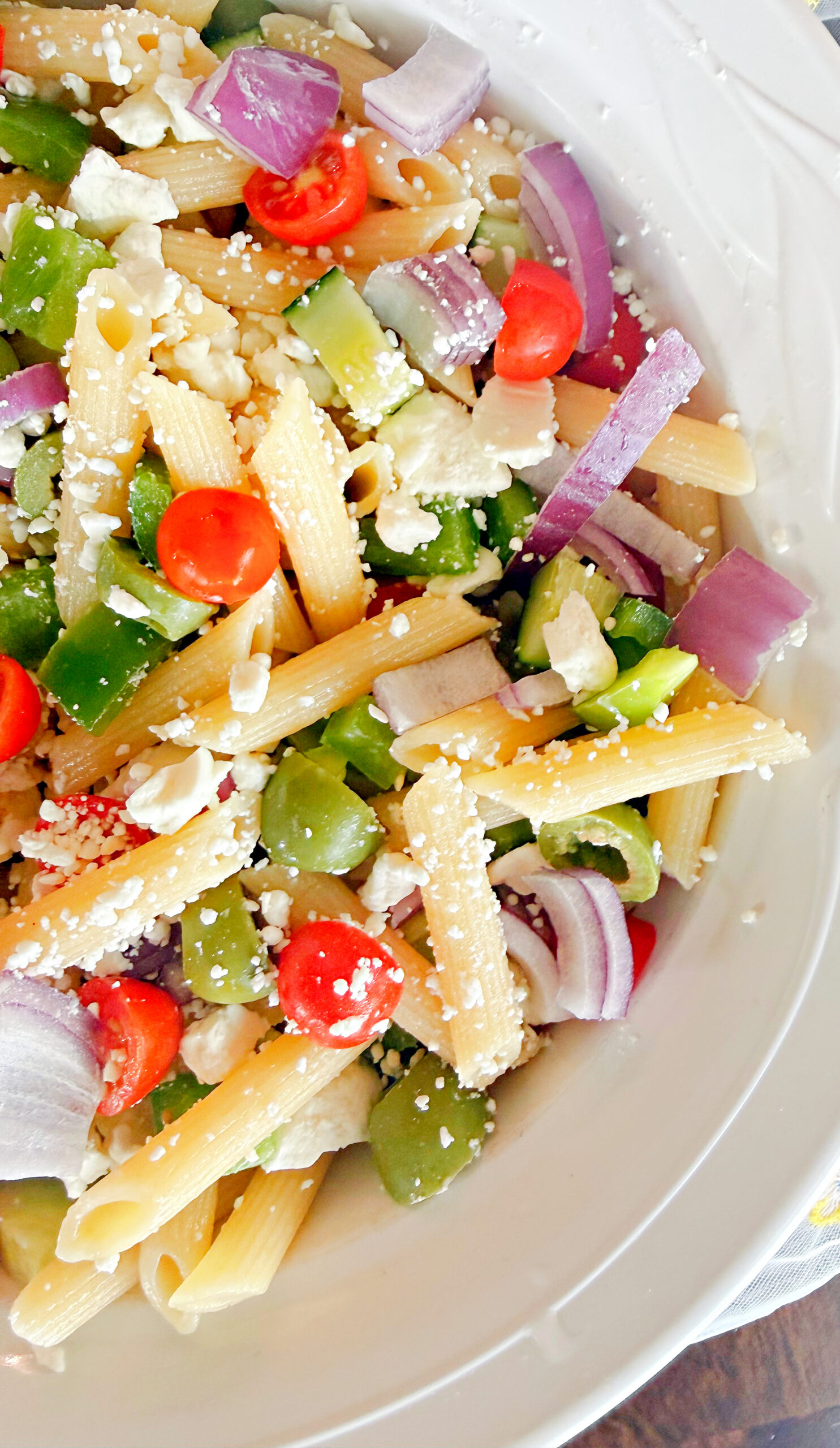 Creamy Mediterranean Pasta Salad