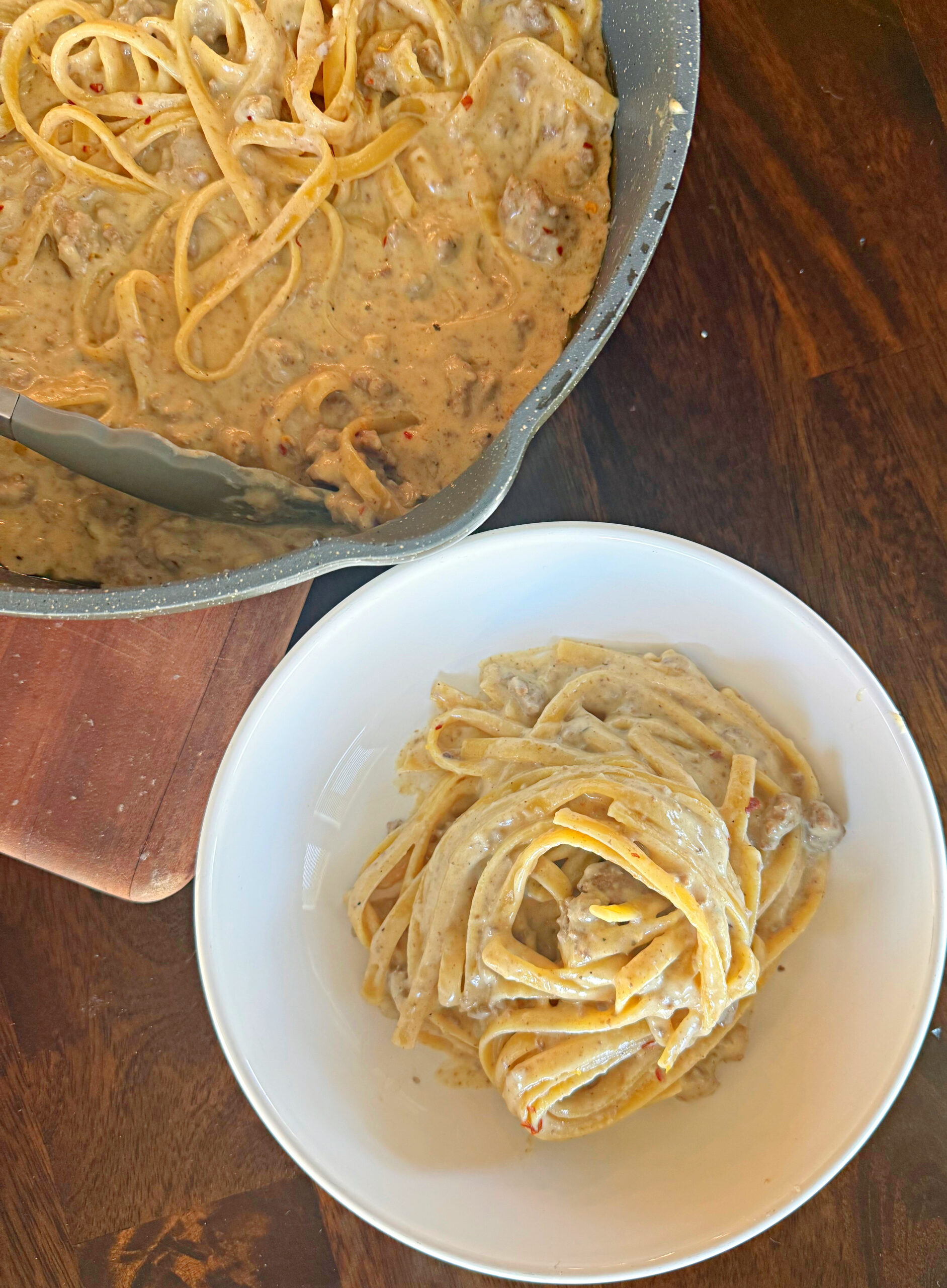 Creamy Hamburger Alfredo