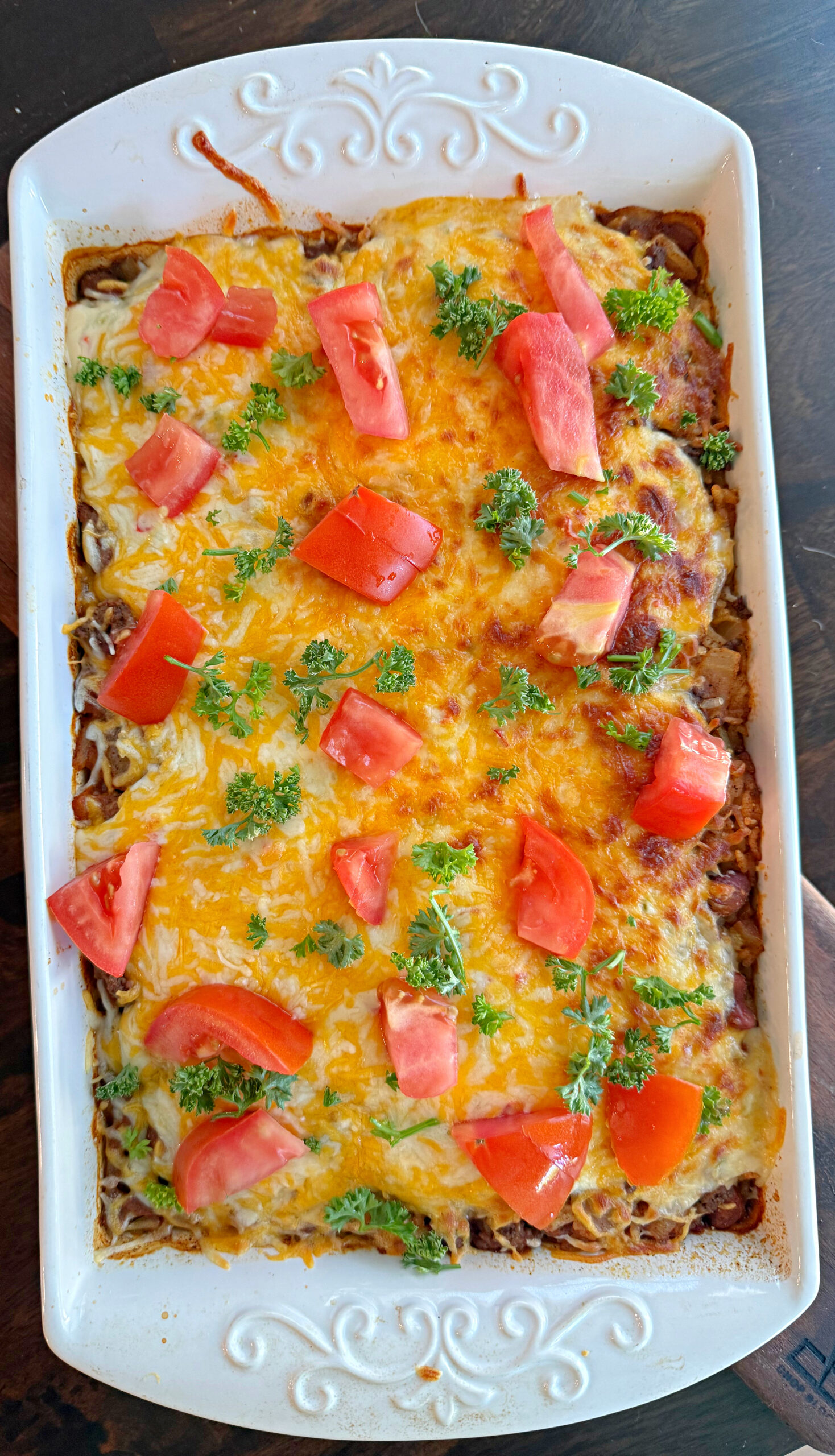 Cheesy Taco Rice Bake