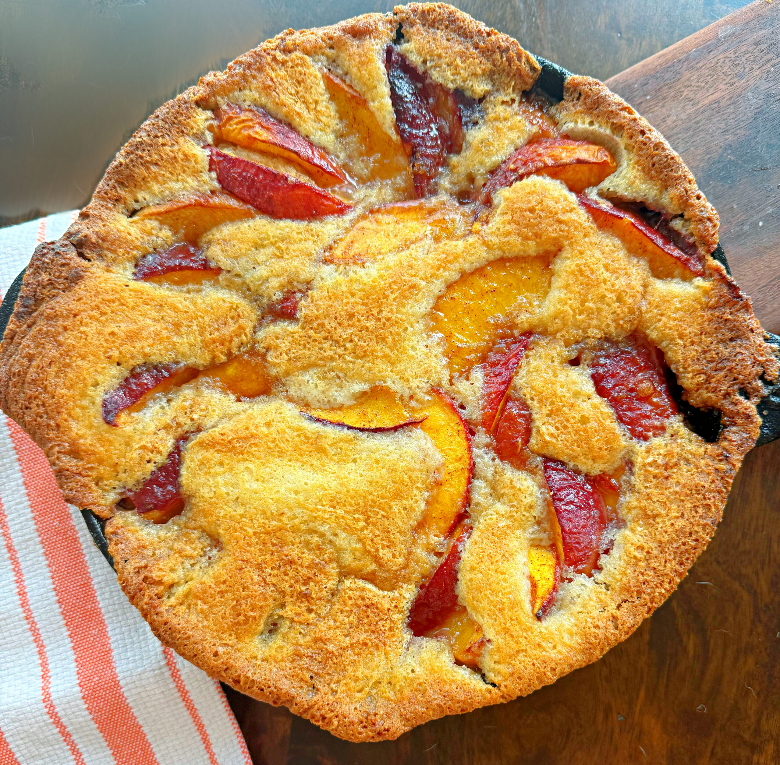 Skillet Peach Cobbler