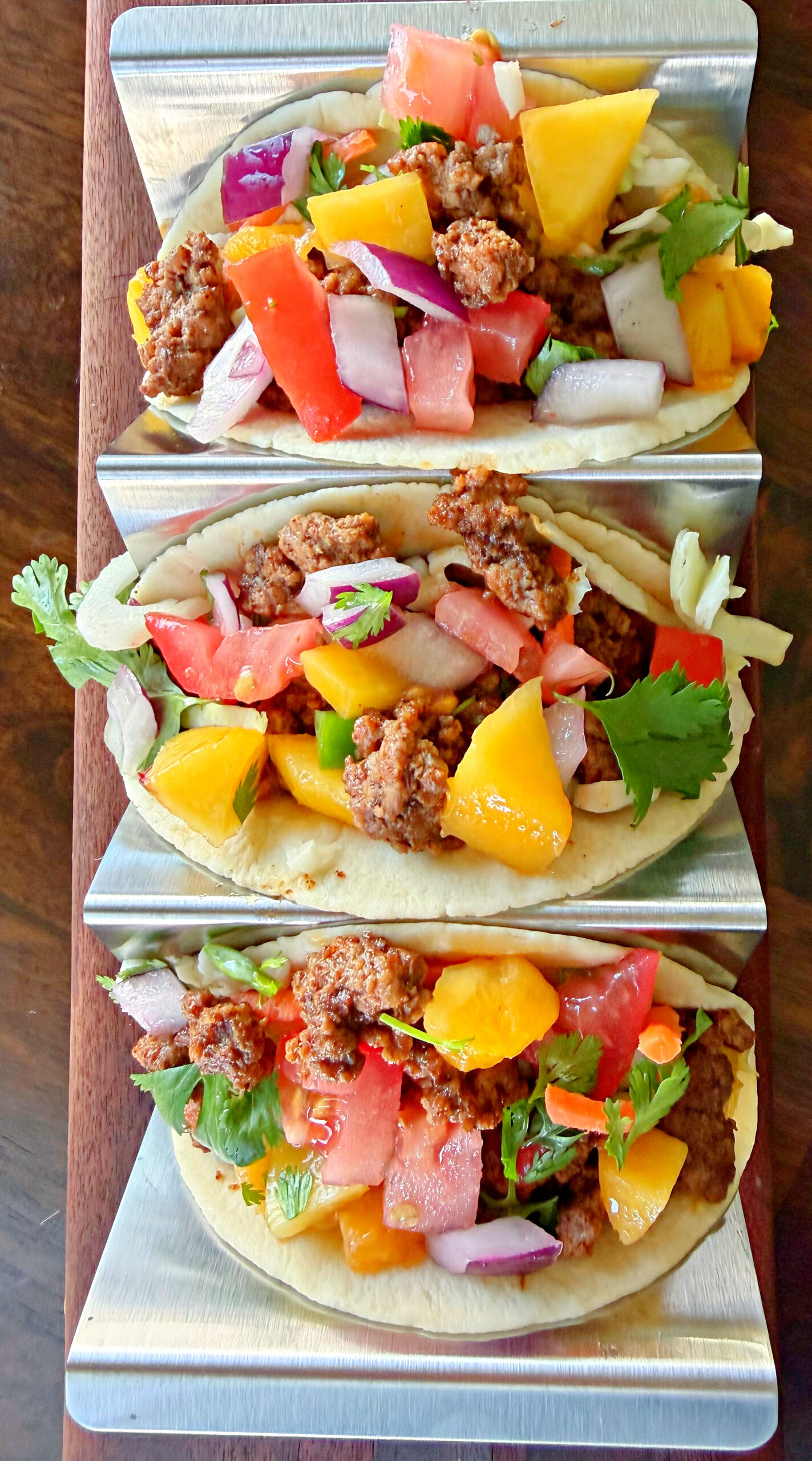 Peach Salsa Street Tacos