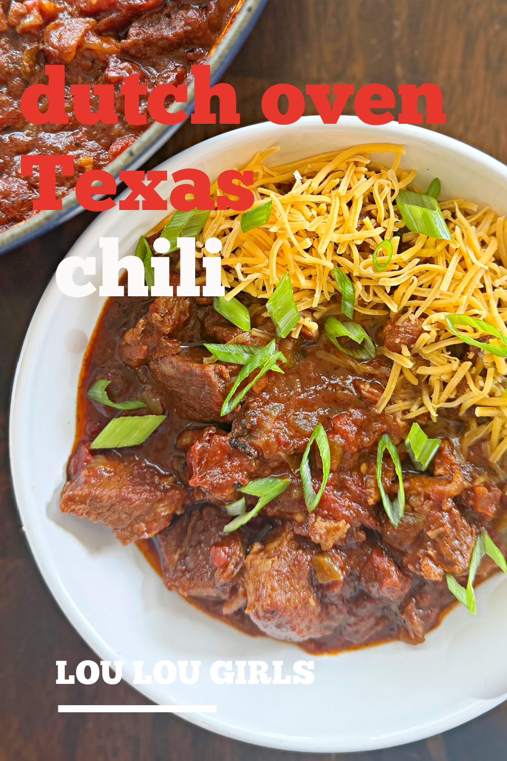 Dutch Oven Texas Chili #dutchoven #chili #beef #recipe #dinner