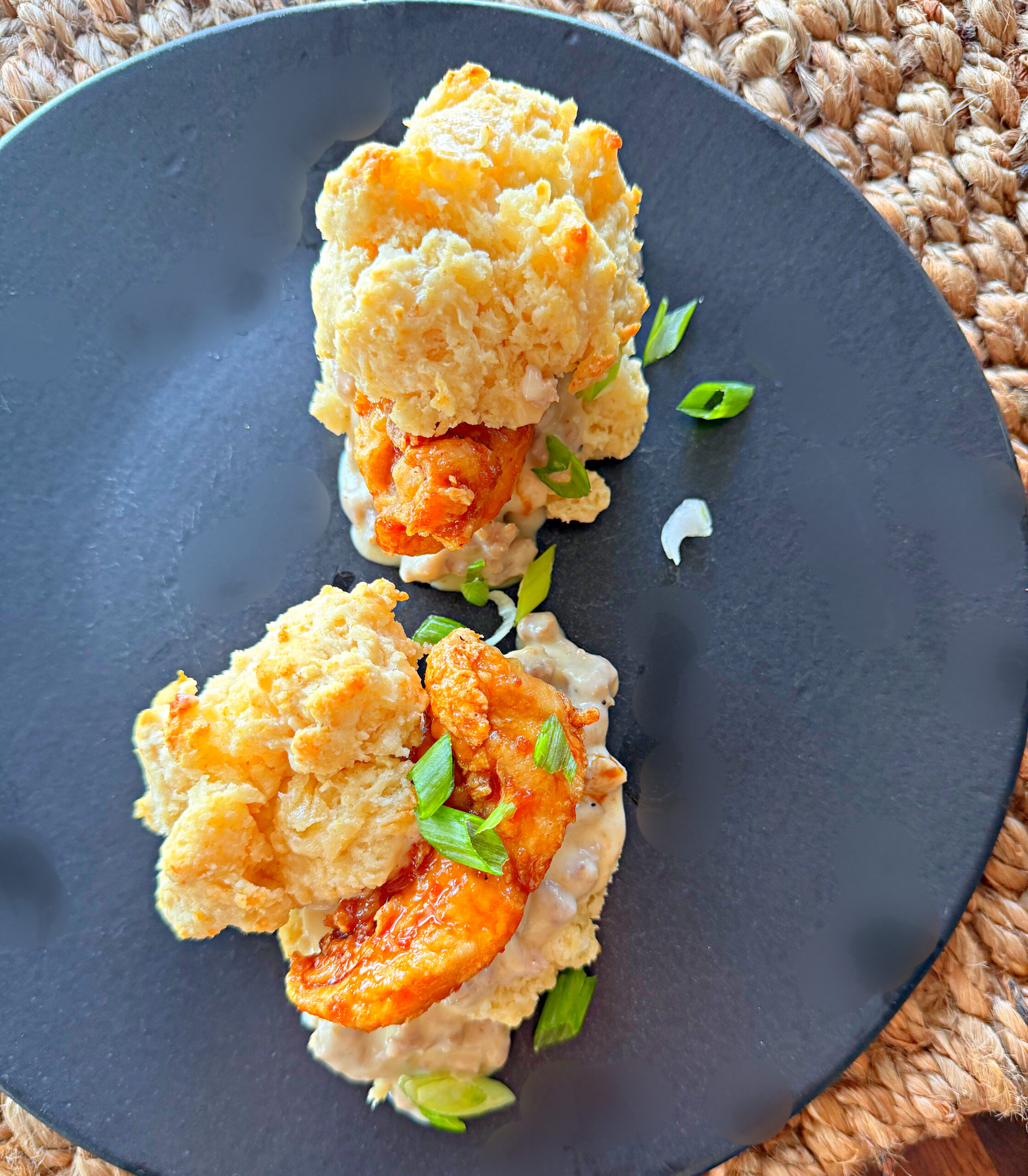 Honey Chicken Biscuits & Gravy