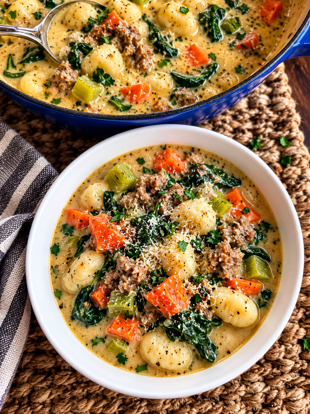 Creamy Sausage Gnocchi Soup